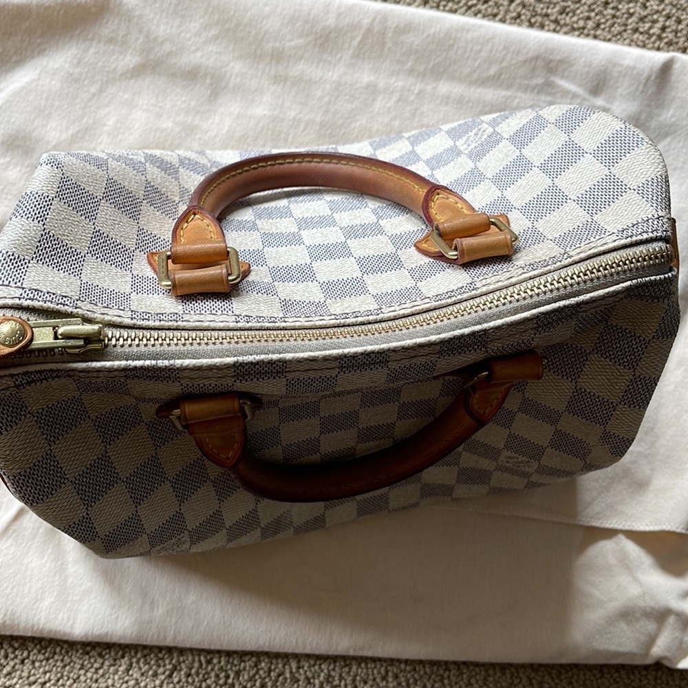 Louis Vuitton Authentic Damier Azur Speedy 25 - Picture 6 of 16